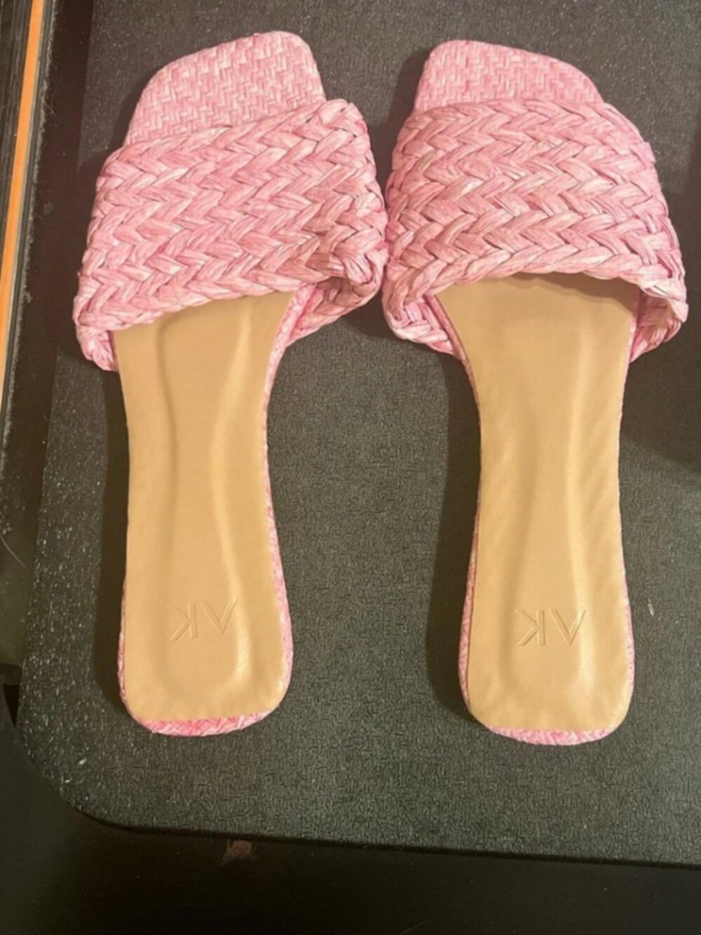 Pink woven AKA sandals Brazilian FLAT #sandals
